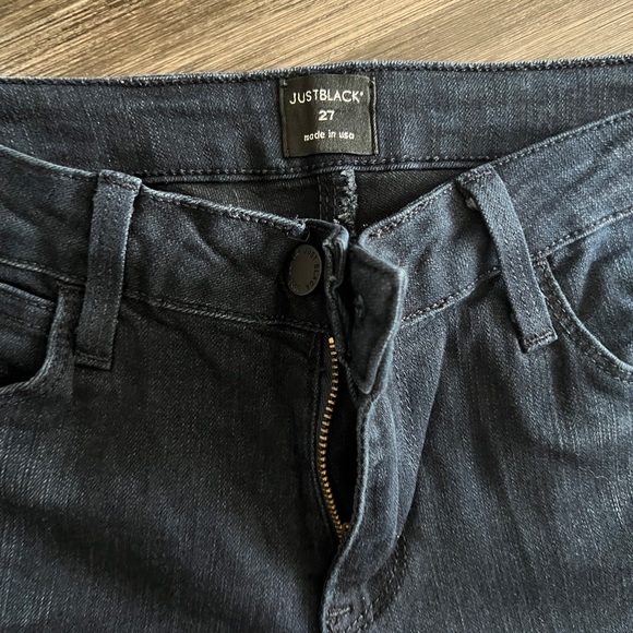 Just Black Blue Boot Leg Jeans Size 27 - Picture 5 of 6